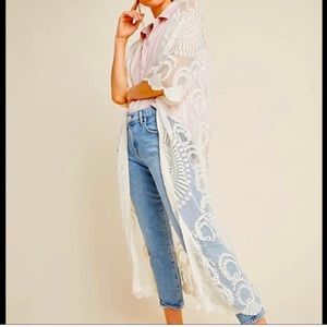 Anthropologie Lace Kimono